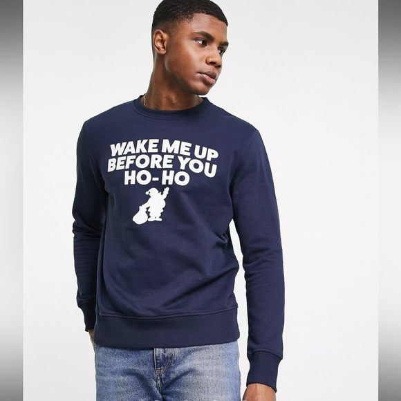 Jack and Jones Other - Jack & Jones Wake Me‎ Up Before You Ho-Ho Christmas Sweatshirt